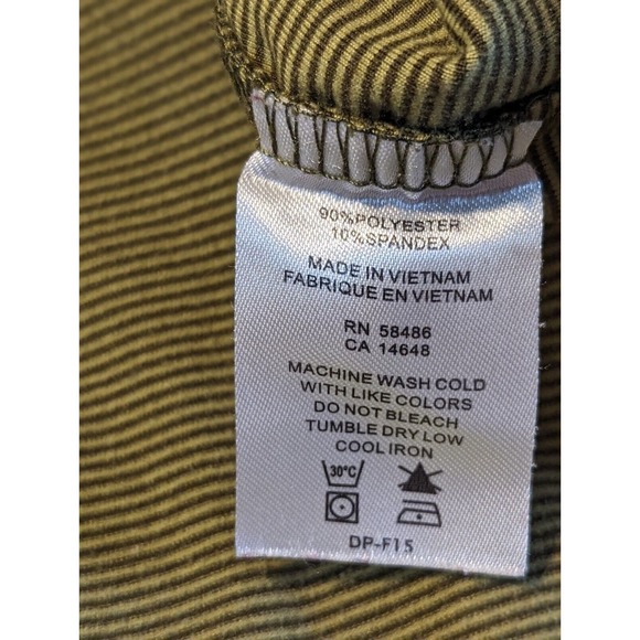 White Sierra Men's 1/4 Zip XL Long Sleeve Pullover Striped Green Stretchy Soft - Picture 12 of 12